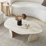 Nova (100 x 35 x 60 cm) Soffbord Travertin