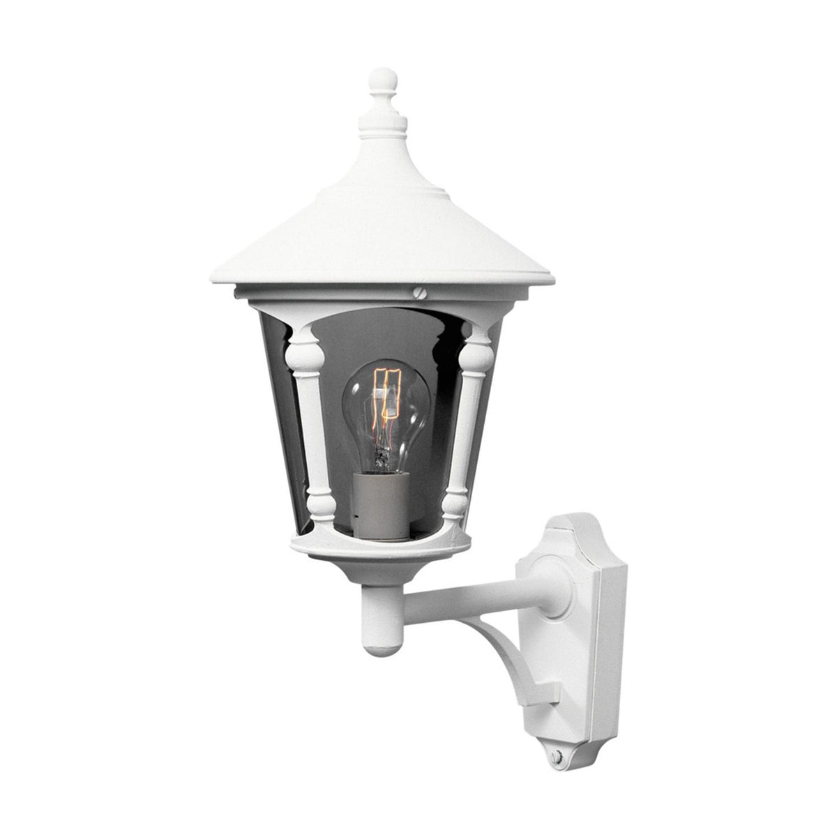 Virgo E27 Upp Vägglampa Ute Vit
