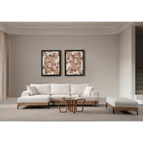 Addis Abeba Oak (170-280 x 98 x 78 cm) Hörnsoffa Vit, Vänster