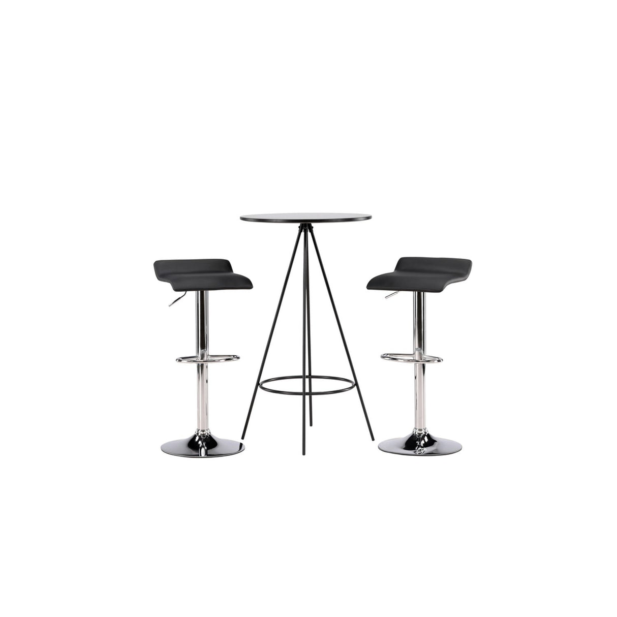 Bistro, Jonna Rund matgrupp Svart,Silver, Svart, ⌀60