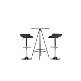 Bistro, Jonna Rund matgrupp Svart,Silver, Svart, ⌀60