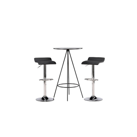 Bistro, Jonna Rund matgrupp Svart,Silver, Svart, ⌀60