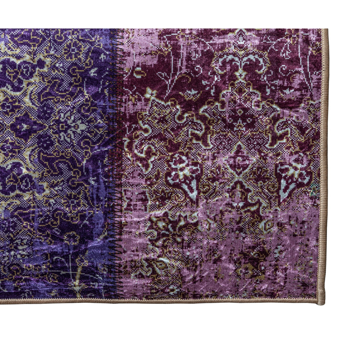 Siv patchworkmatta 200x290 cm Multi