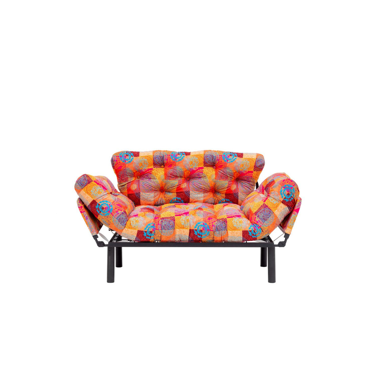 Dakar (155 x 80 x 70 cm) flerfärgad 2-sits bäddsoffa