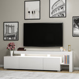 Beliz (192 x 53 x 37 cm) Vit TV-bänk