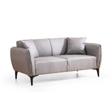 Muskat (160 x 67 x 95 cm) 2-sitssoffa Grå