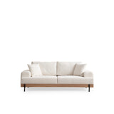 Eti Oak 3-sits (220 x 98 x 78 cm) 3-sitssoffa Vit