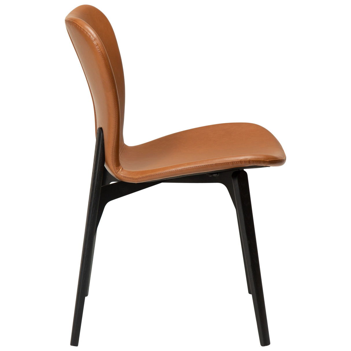 Paragon Stol Vintage Light Brown Art.Leather, Black Ash