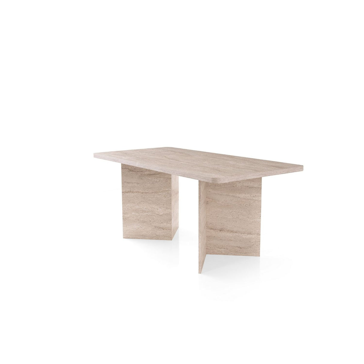 Loft Triangle Travertine (180 x 77 x 90 cm) Matbord