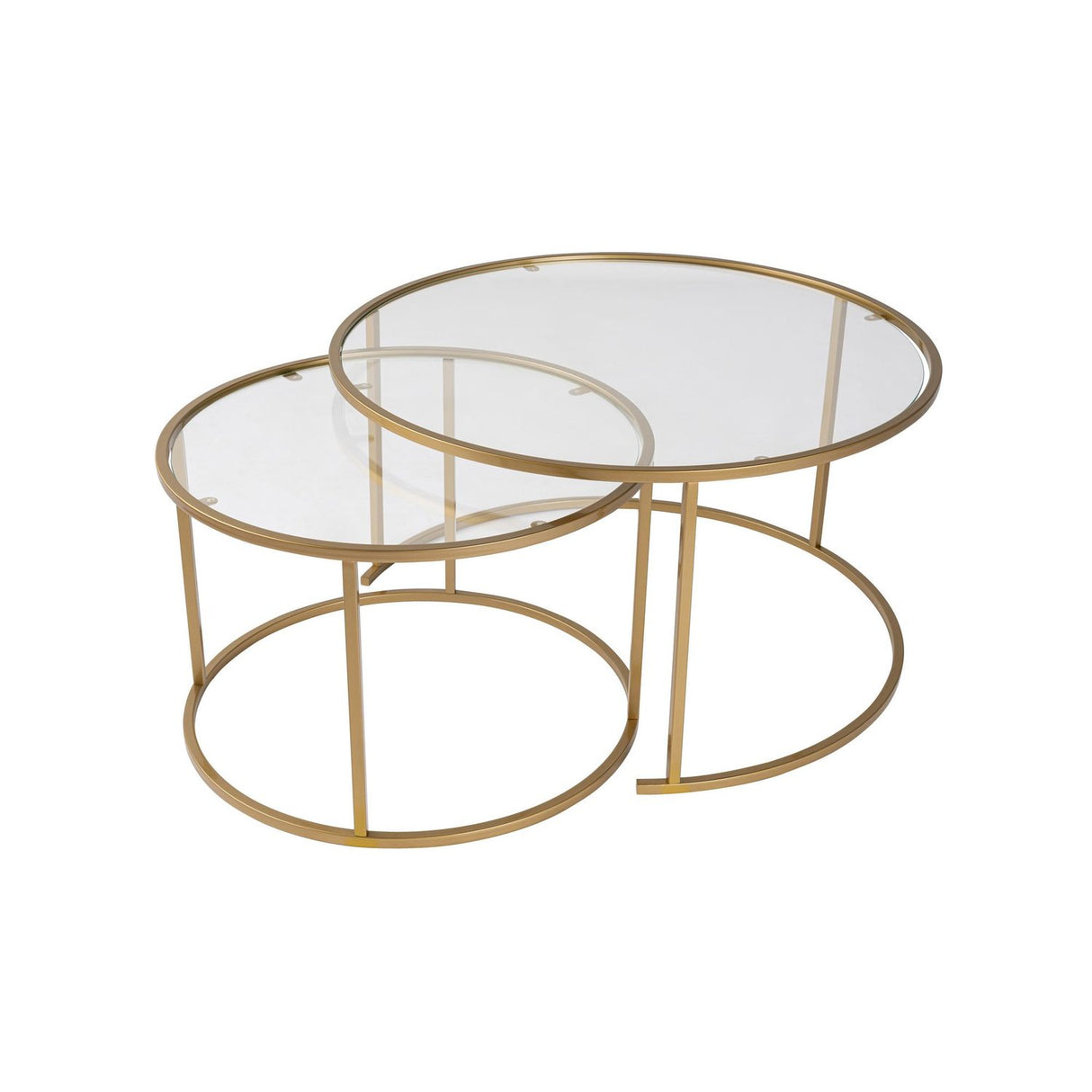 Nairobi Set (80 x 43 x 80 cm) Soffbordsset Guld