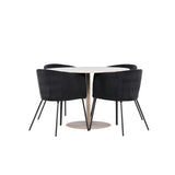 Lycke, Berit Rund matgrupp Svart, Beige, ⌀110