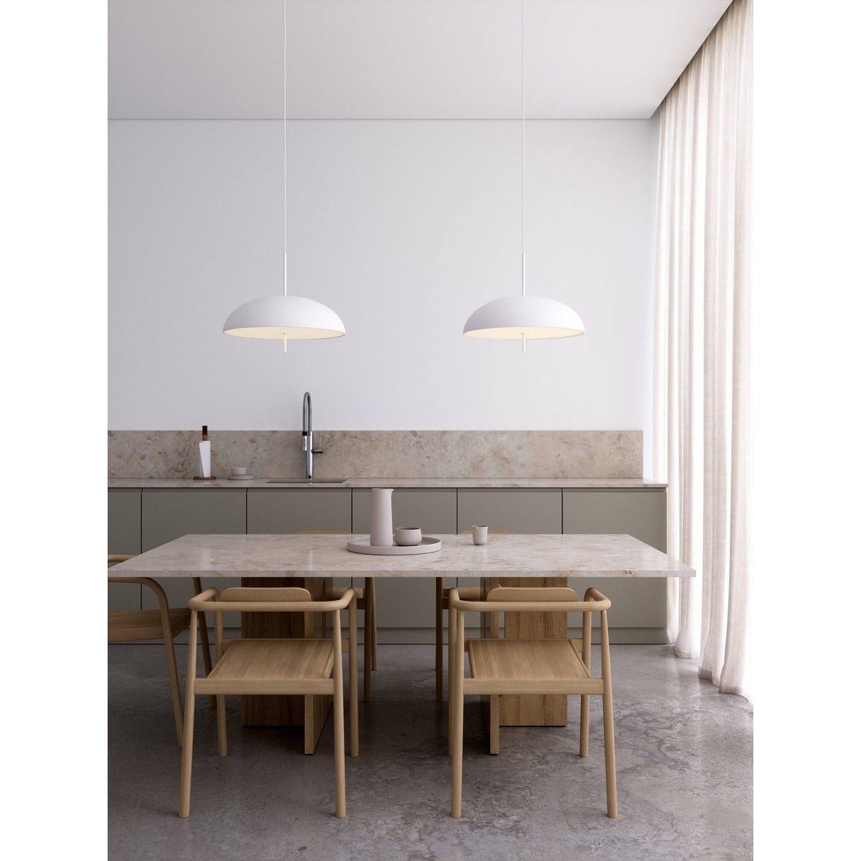 Versale Taklampa 50 cm, Vit