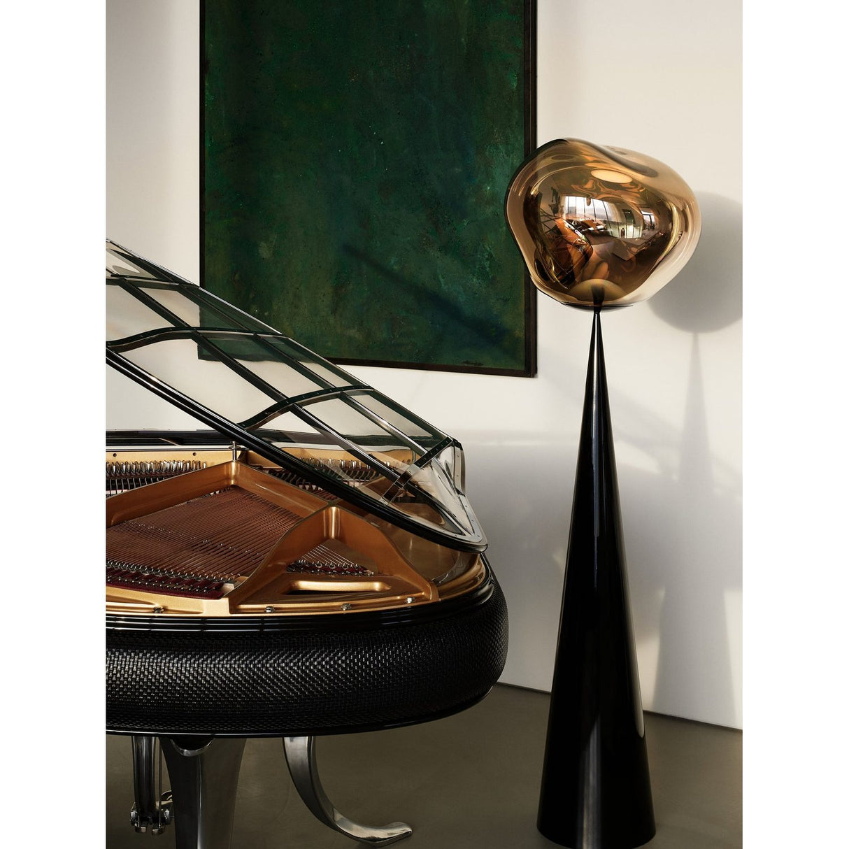 Melt Cone Fat Golvlampa Copper