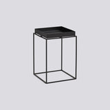 Tray Table L30 × B30 × H44 cm Brickbord Black, Black – pulverlackerat stål