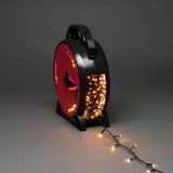 med Sladdvinda LED Svart Soft-cable Ljusslinga Ute 69.93m, Amber