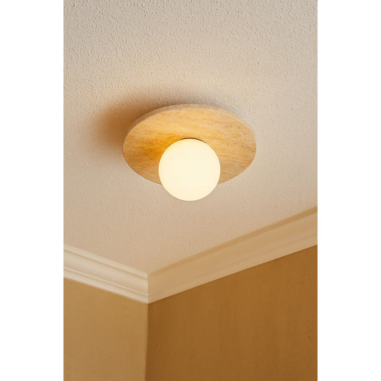 Tor-Tun (H 30 cm) Beige vit Ljuskrona