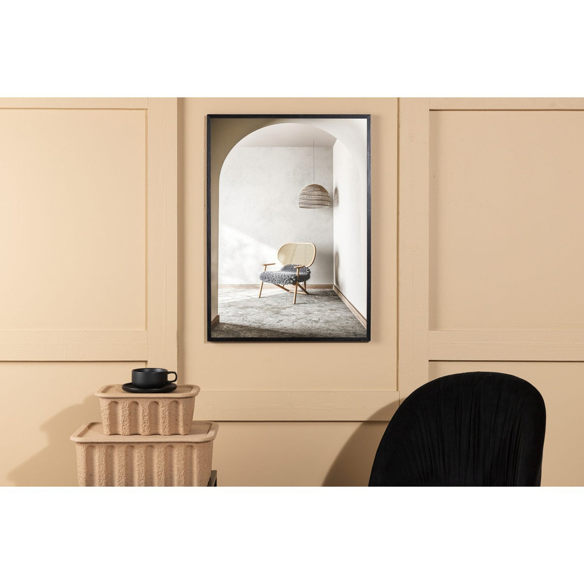 Loungefåtölj Poster Beige, 50 x 70 cm