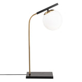 Lima (15 x 26 cm) Guld Svart Bordslampa