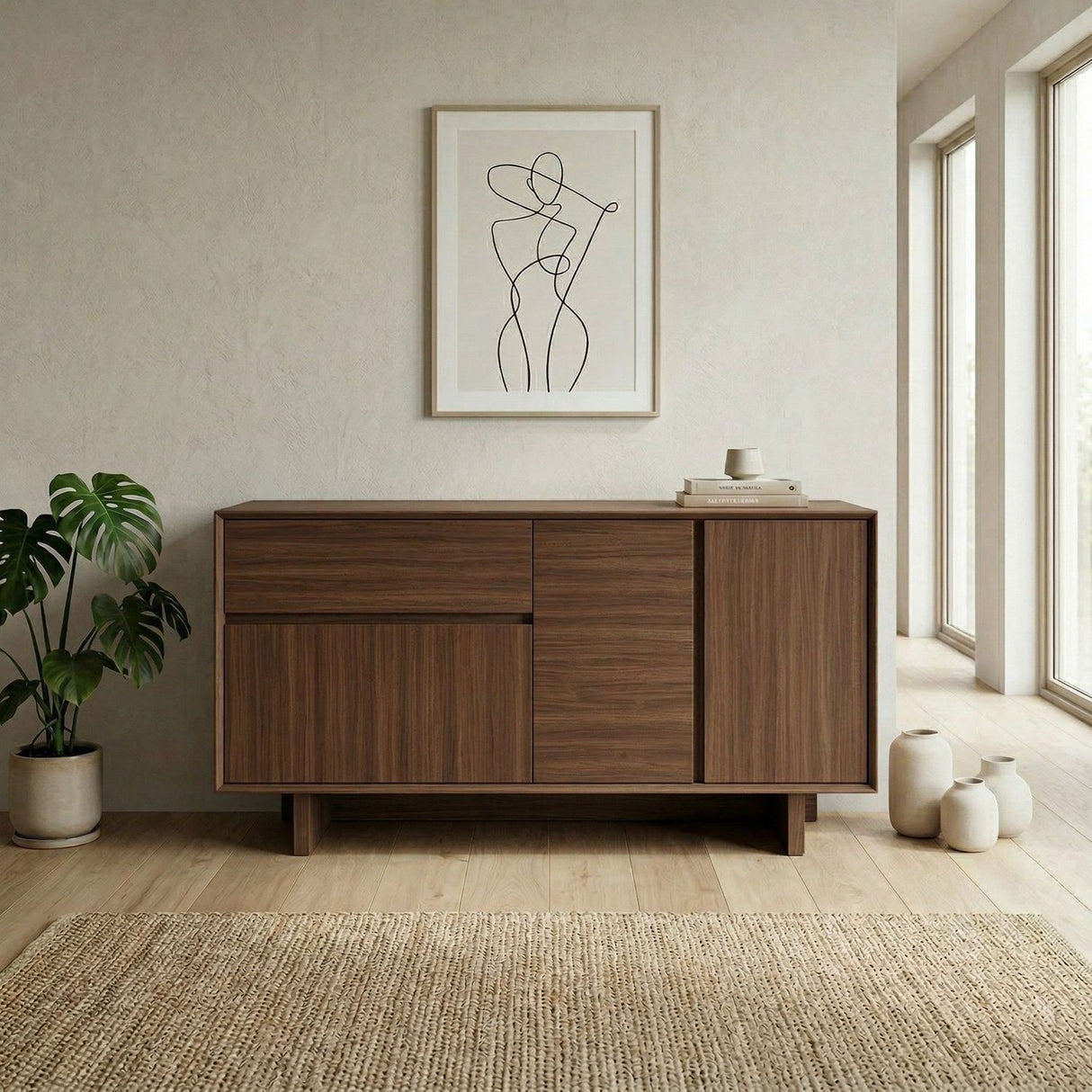 Tbilisi (146 x 76 x 45 cm) Konsolbord Nairobi Valnöt