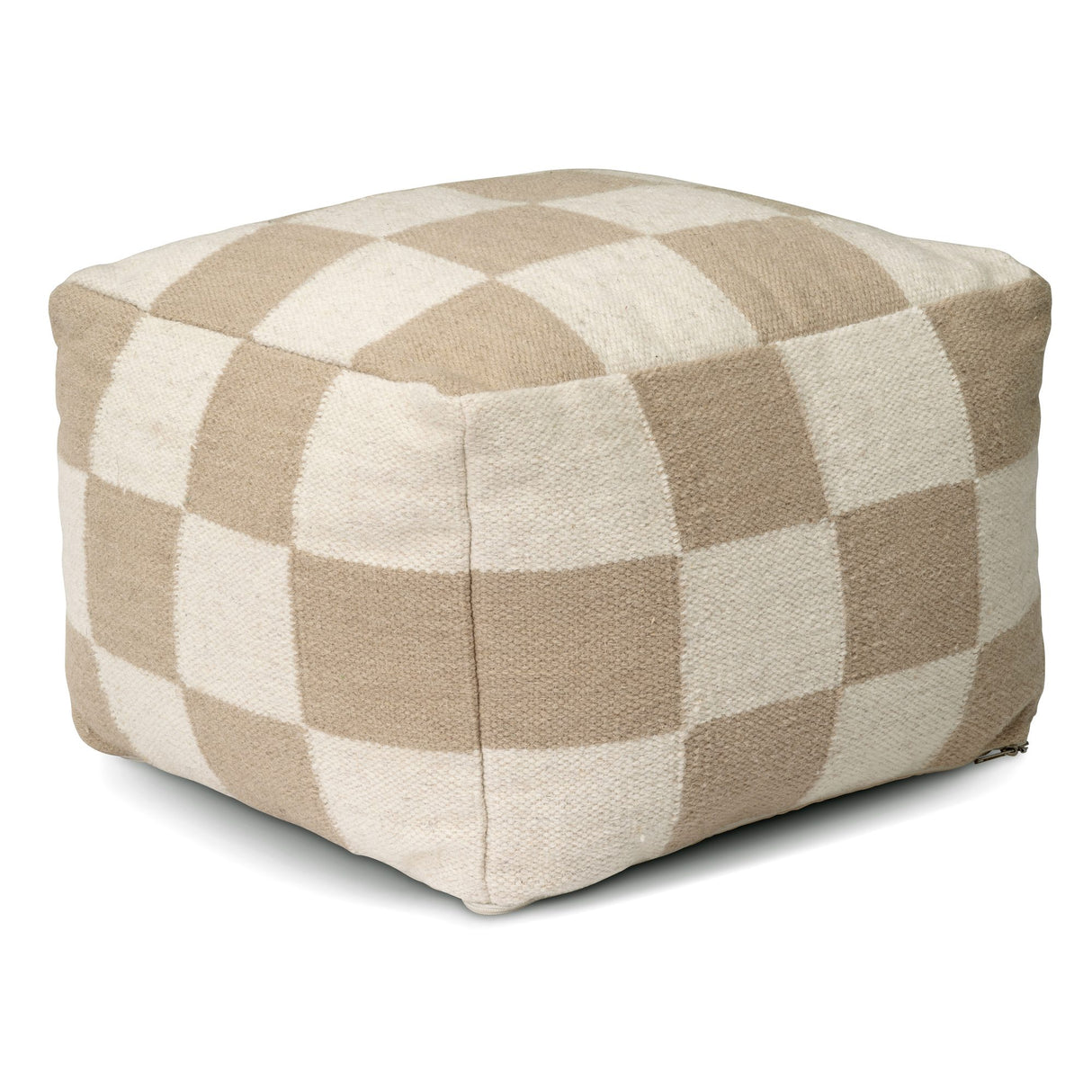 Square Puff Vit/Natur
