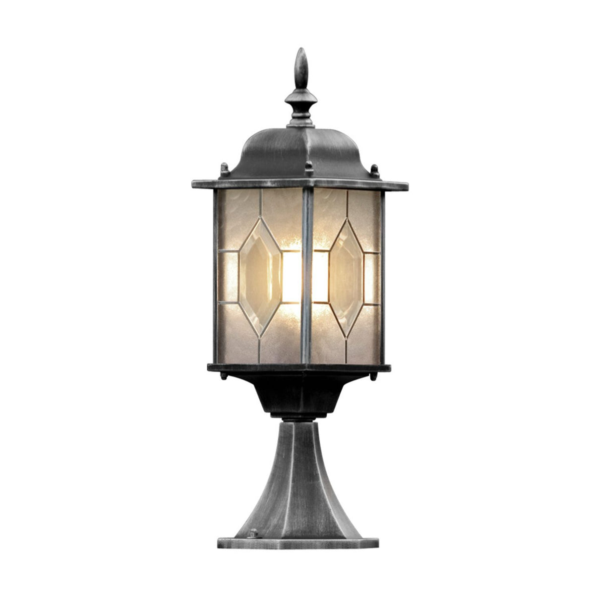 Milano E27 51 cm Svart/Silver Grindlykta