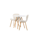 Danburi, Lilja Rund matgrupp Beige, Natur, Vit, ⌀60