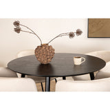 Dipp, Berit Rund matgrupp Beige, Svart, Svart, ⌀115