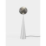 Whirl Cone Fat Golvlampa Silver