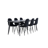 Ellis, Polar Rektangulär matgrupp Svart, Svart, 230 x 85