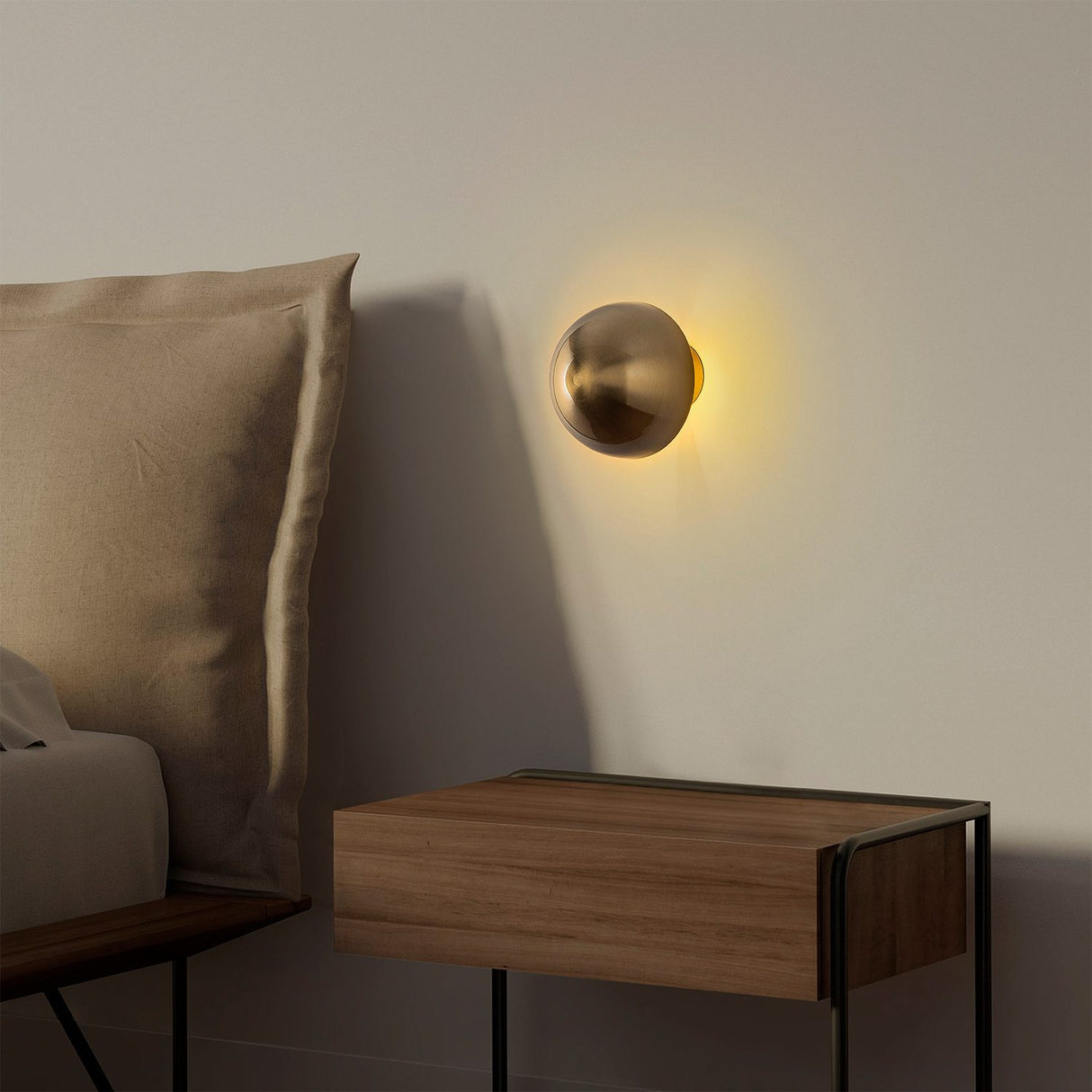 Cajo Vägglampa Guld 16 cm