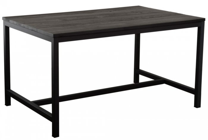 Vintage Lakrits Matbord 140x90cm Svart