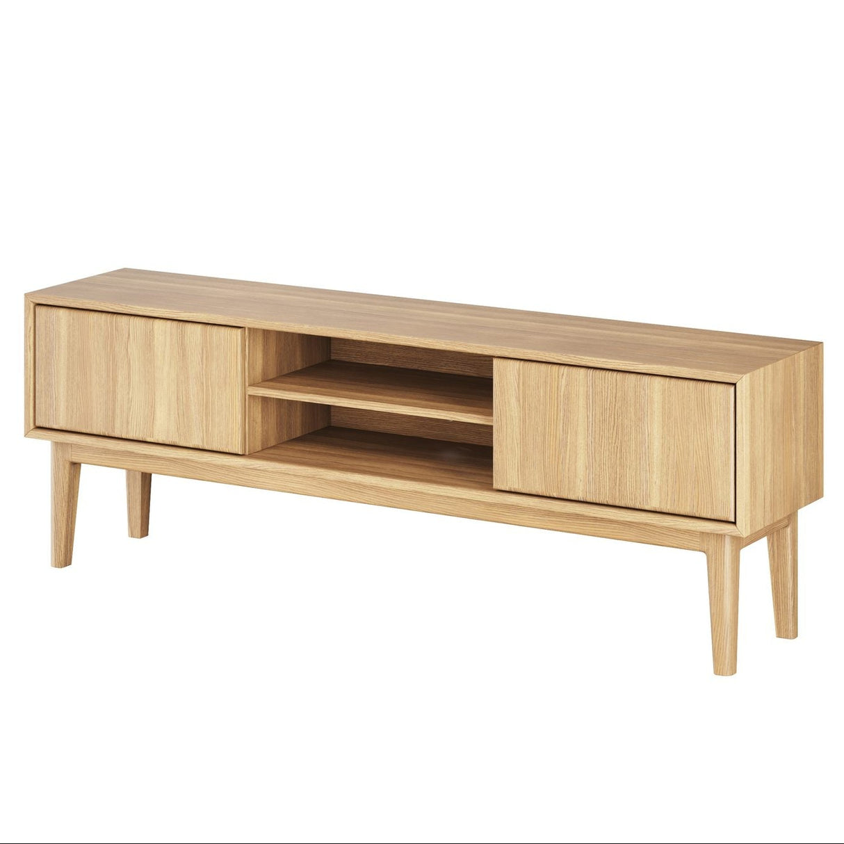 Broholm XL TV-bänk 160x55 cm Oljad Ek