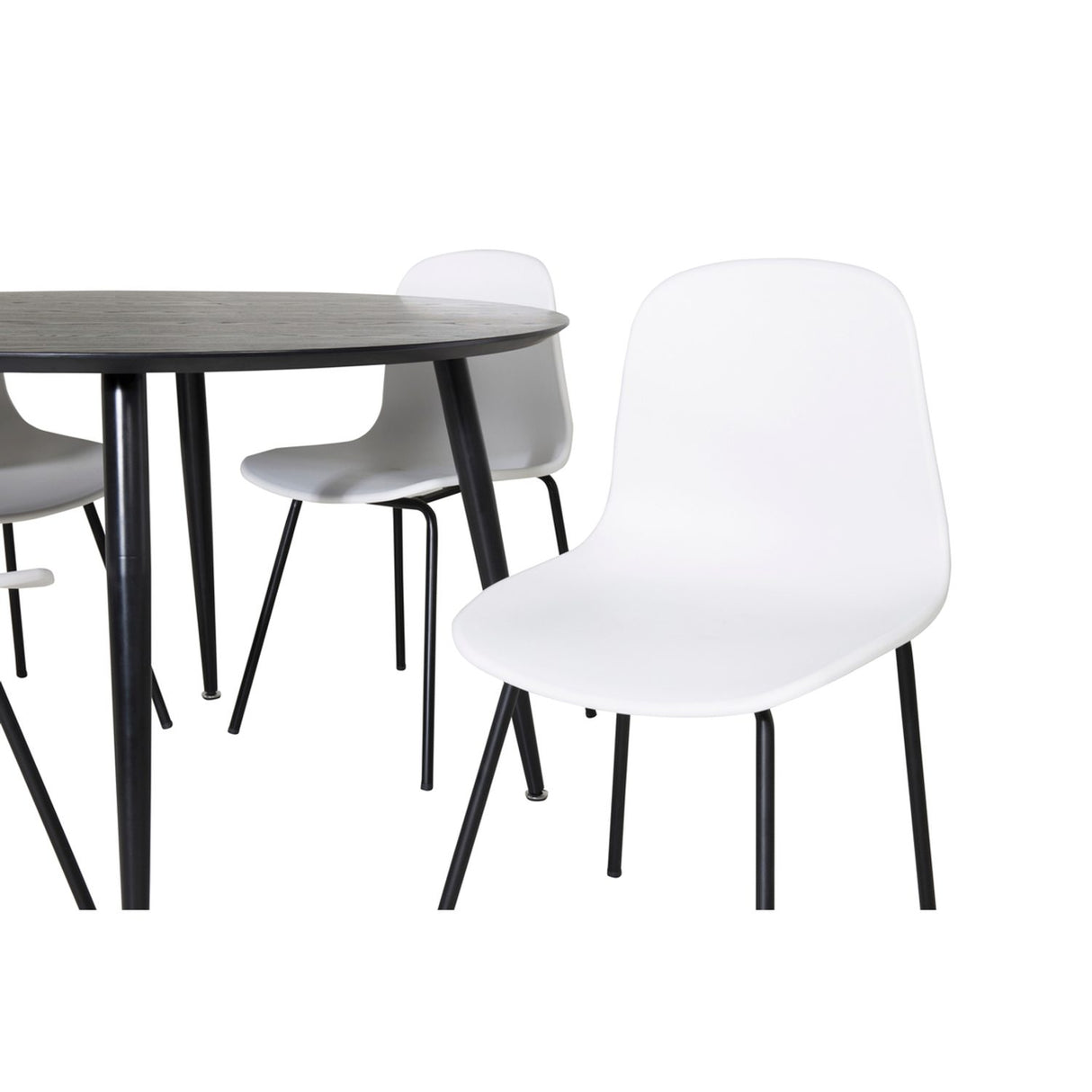 Dipp, Arctic Rund matgrupp Svart, vit, Svart, ⌀115