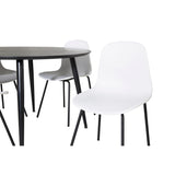 Dipp, Arctic Rund matgrupp Svart, vit, Svart, ⌀115
