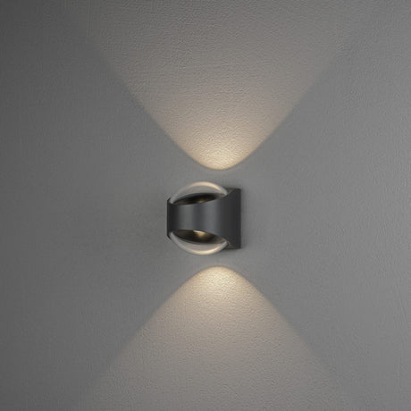 Bitonto HP-LED Upp/ner Vägglampa Ute Mörkgrå