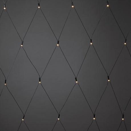 Nät 80x80 cm Varmvit LED Frost Sensor/timer 6/9 h Ljusslinga Ute