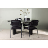 Isolde, Yesterday Oval matgrupp Svart, Svart, 180 x 90