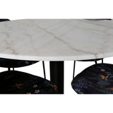 Estelle, Vault Rund matgrupp Svart, Vit, 4st