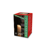 Vaxljus gräddvitt, varmvit LED timer 5h 2xC Dekorationsljus El 7,6x11,4 cm