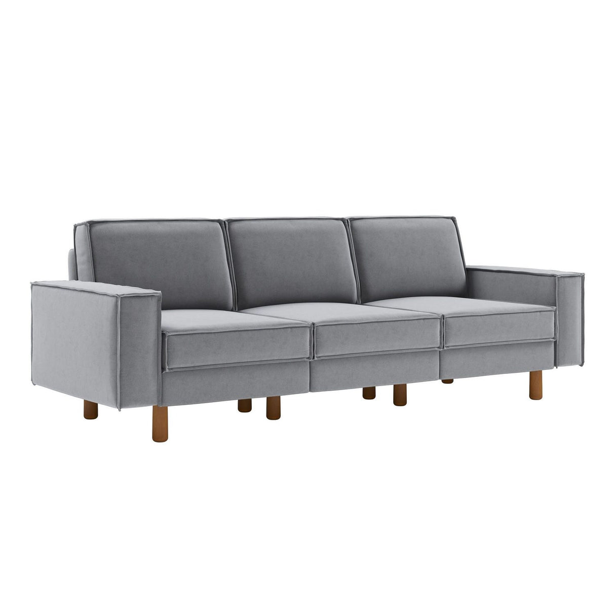 Tucson Extra (238 x 89 x 87 cm) 3-sitssoffa Dimgrå valnöt