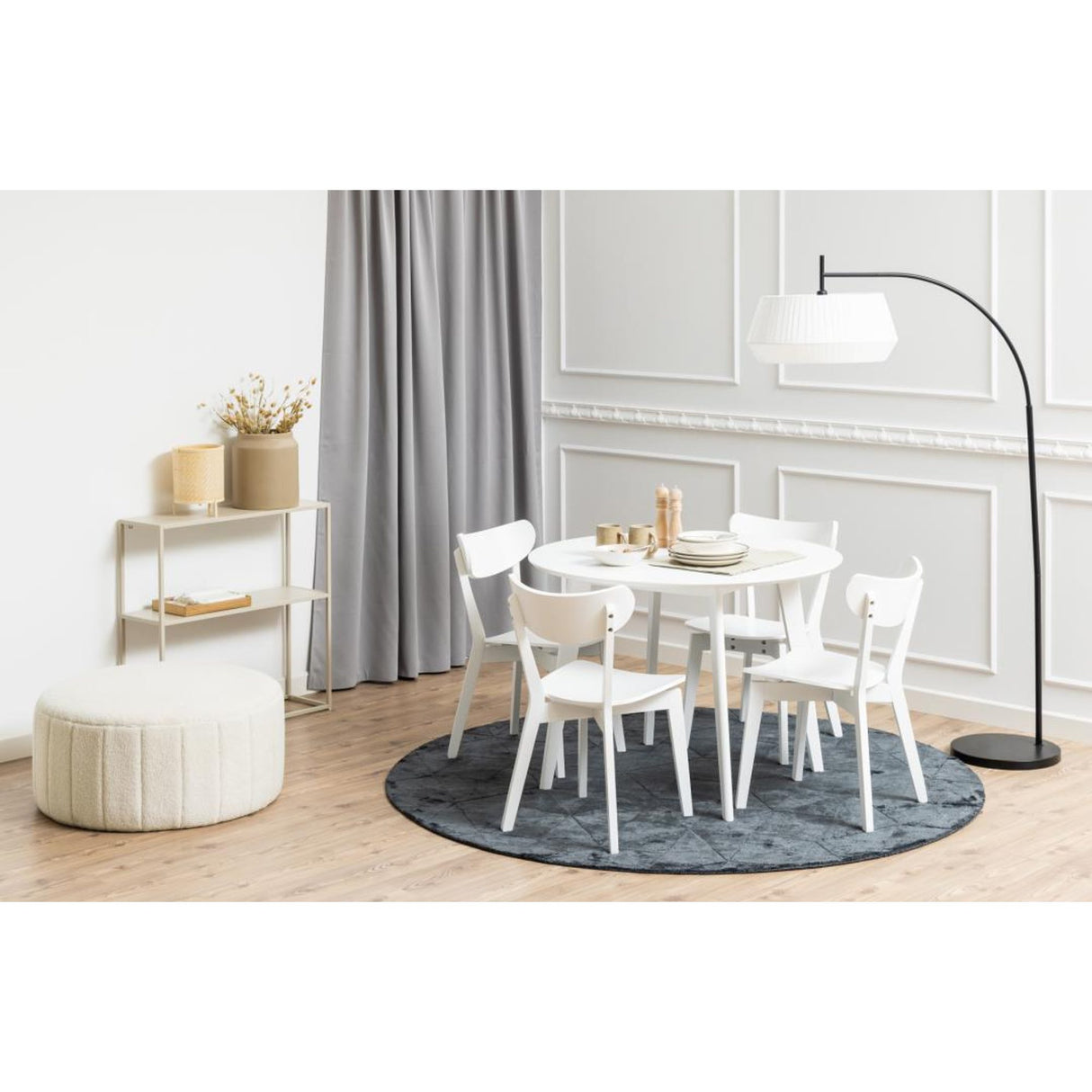 Roxby Matbord 76x105x105 cm Vit