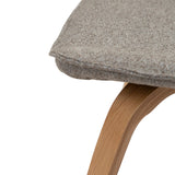 Glee Stol Pebble Earth Bouclé, Oak