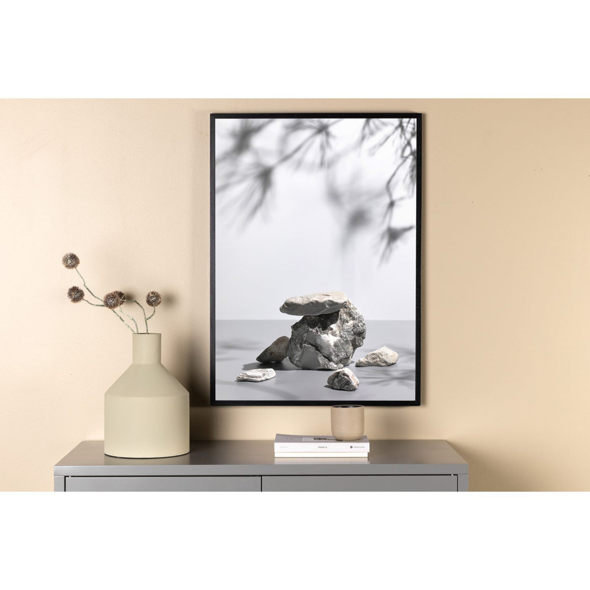 Sandstenar Poster Vit, 21 x 30 cm