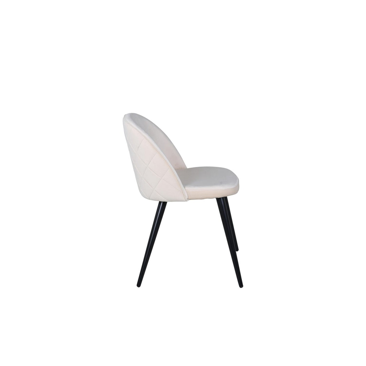 Sammet Matstol Beige,Svart, Polyesterlinne, 54 x 77 x 50