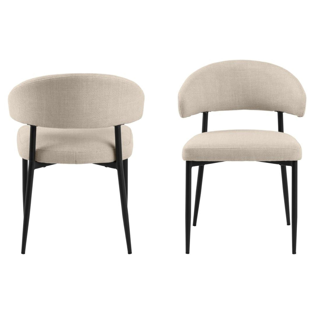 Edina Matstol Basel tyg Beige