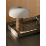 Glossy Bordslampa Beige