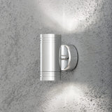 Monza Dubbel HP-LED Anodiserad Vägglampa Ute