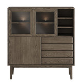 Broholm Solid Högskåp 124x133 cm Rökoljad Ek