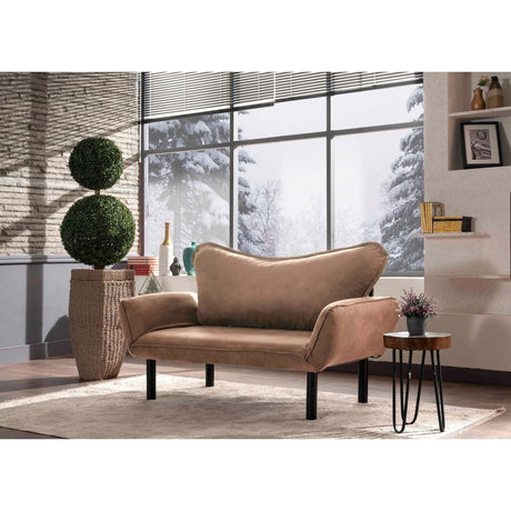 Chatto (150 x 75 x 70 cm) 2-sits bäddsoffa Ljusbrun