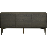 Karmöy 3 Dörrar Sideboard Brunlackad Ek